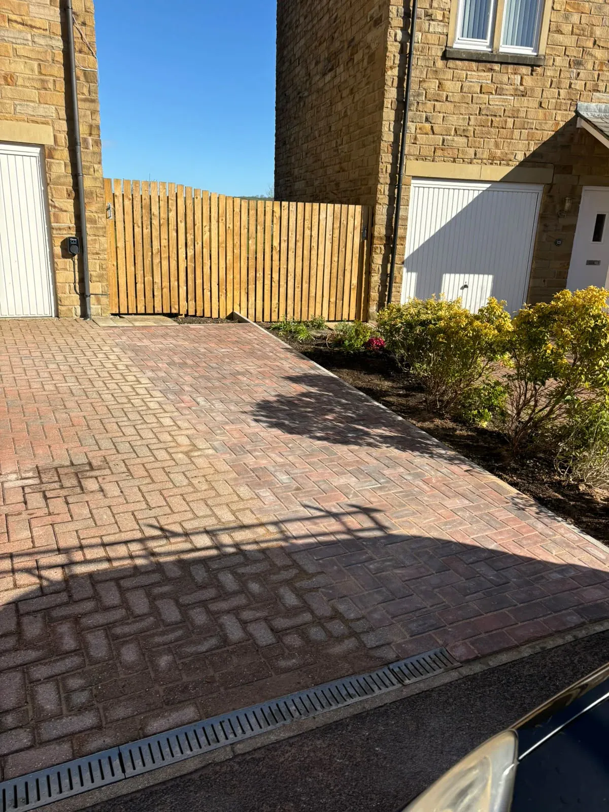 Block paving driveway extension completed by Crown Hill Contracting