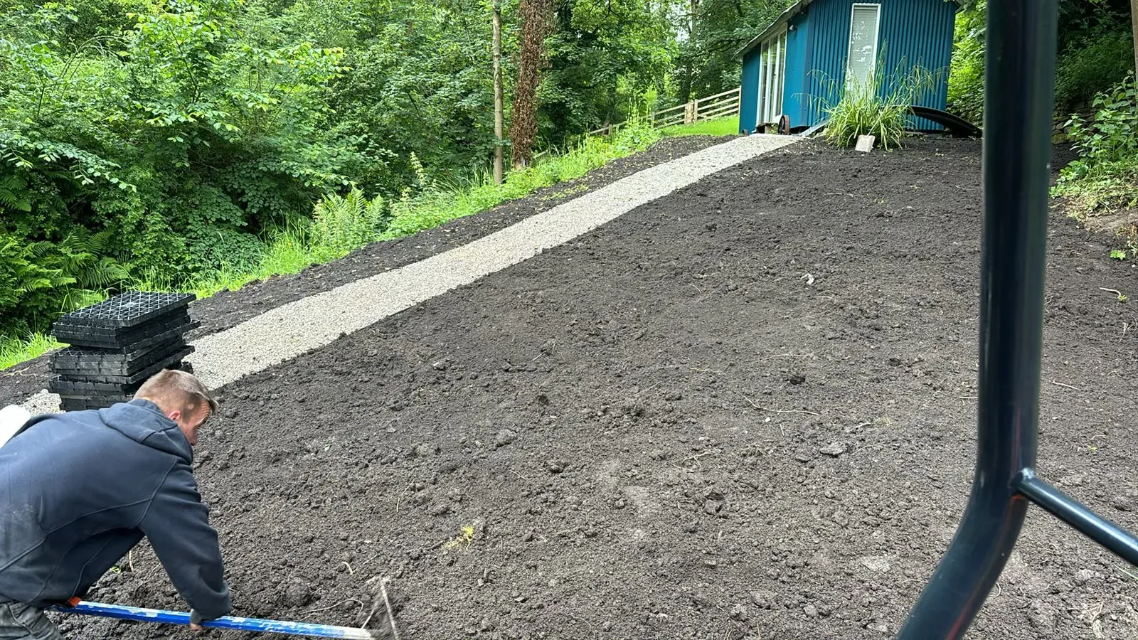 Garden ground preparation completed by Crown Hill Contracting
