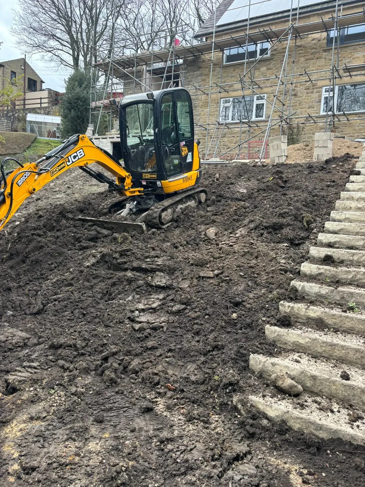 Garden steps excavation completed by Crown Hill Contracting