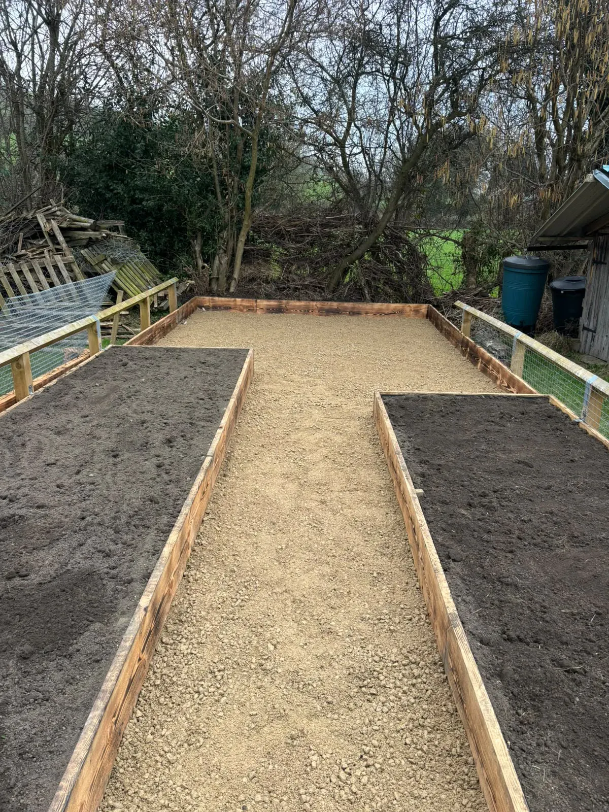 Landscaped garden base preparation completed by Crown Hill Contracting
