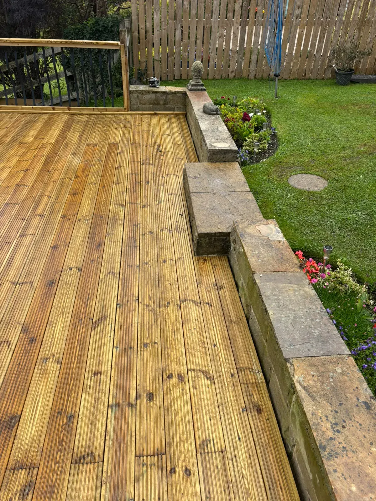 Timber deck steps completed by Crown Hill Contracting
